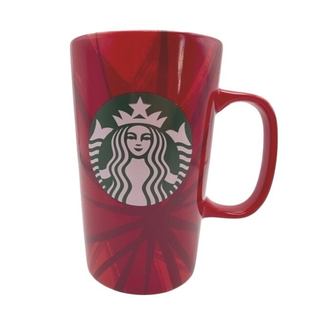 Starbucks Vintage 2014 Christmas Blend 30th Anniversary Red Coffee Mug 16oz New